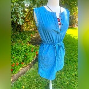 J. CREW Blue Jean Mini Dress